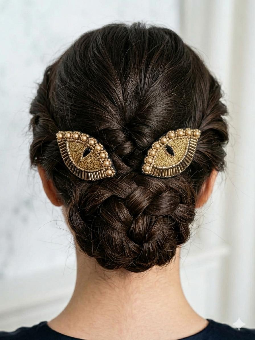 Dragon eye alligator hair clip - Thumbnail 2