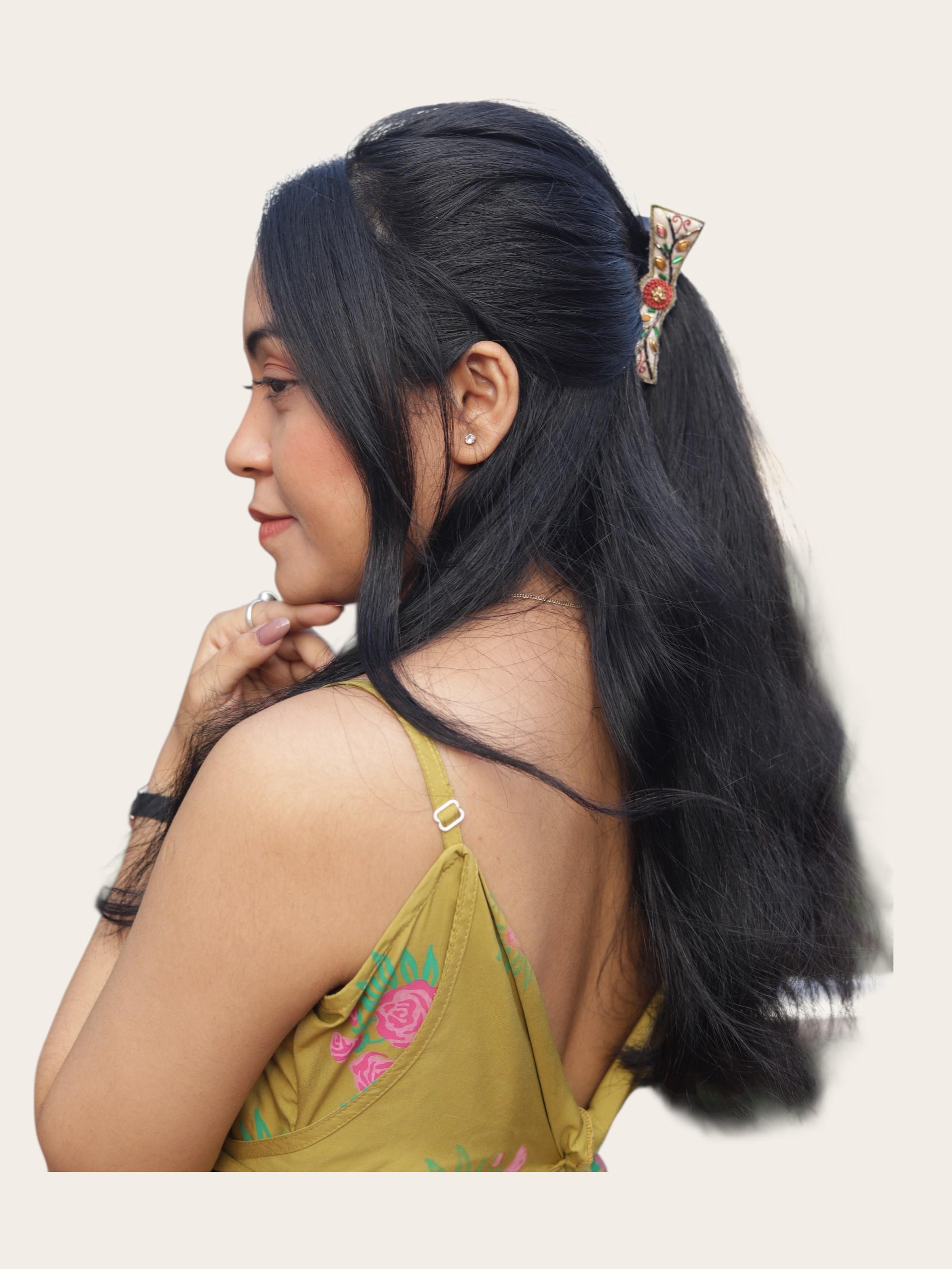 Bright colorful vein crocodile clip - Thumbnail 4
