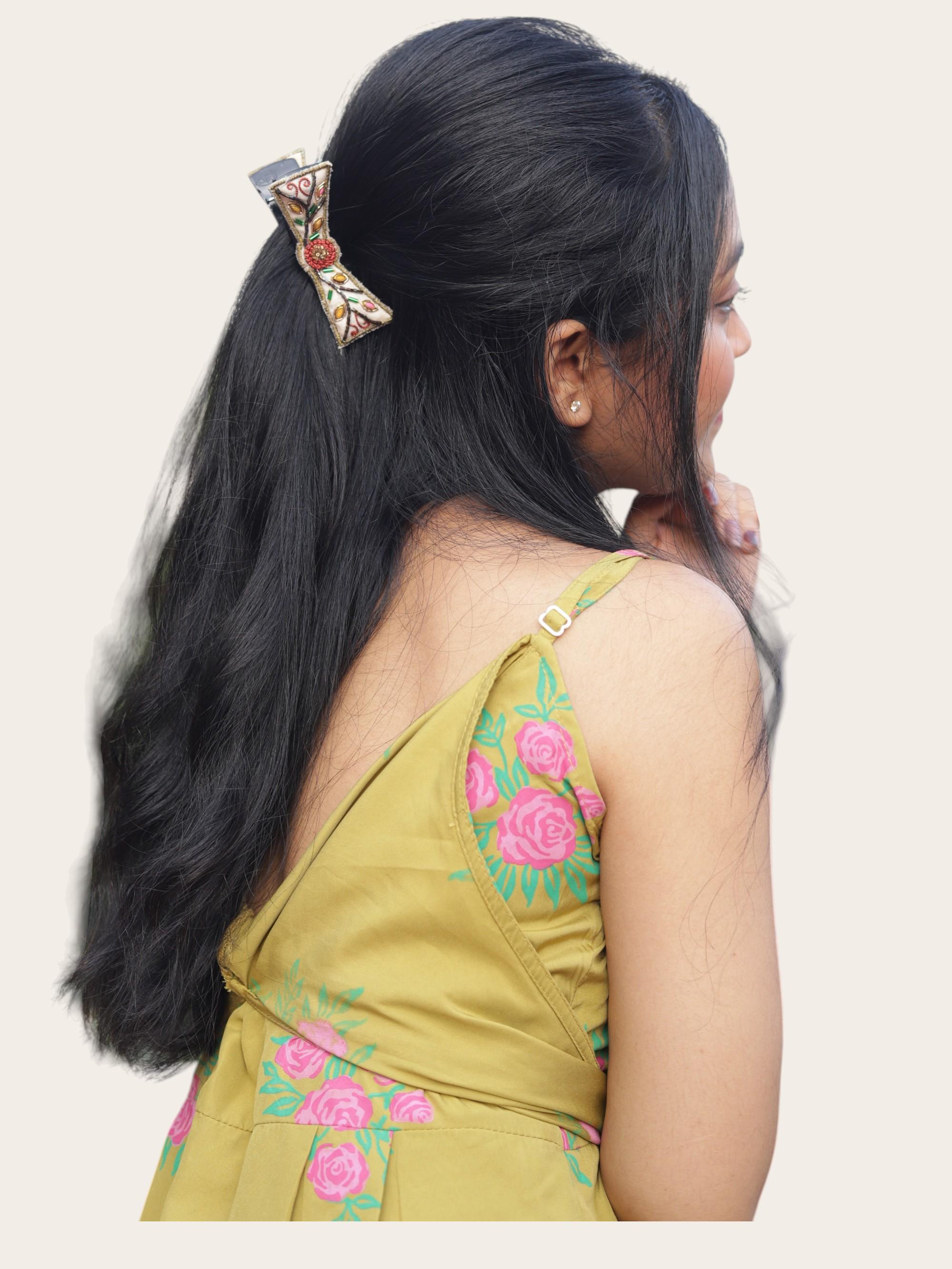 Bright colorful vein crocodile clip - Image 1